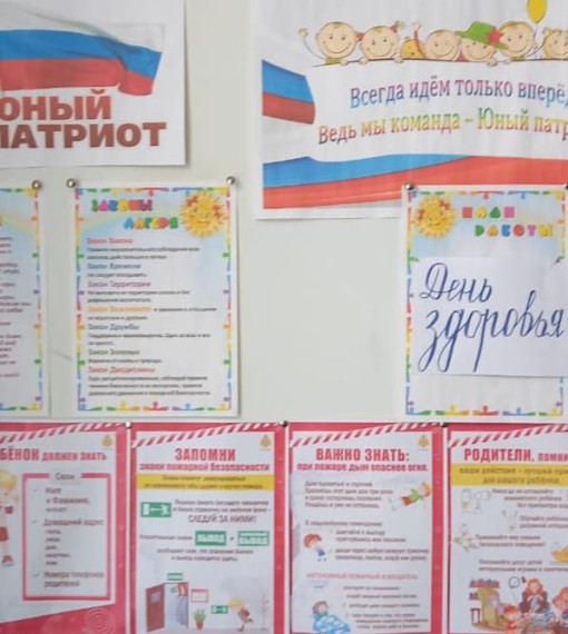 Пришкольный лагерь "Юный патриот".